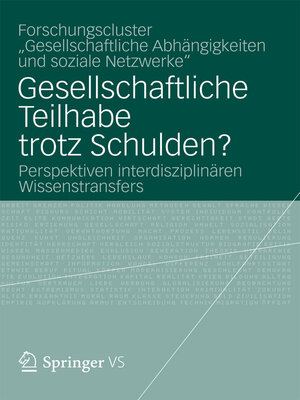 cover image of Gesellschaftliche Teilhabe trotz Schulden?